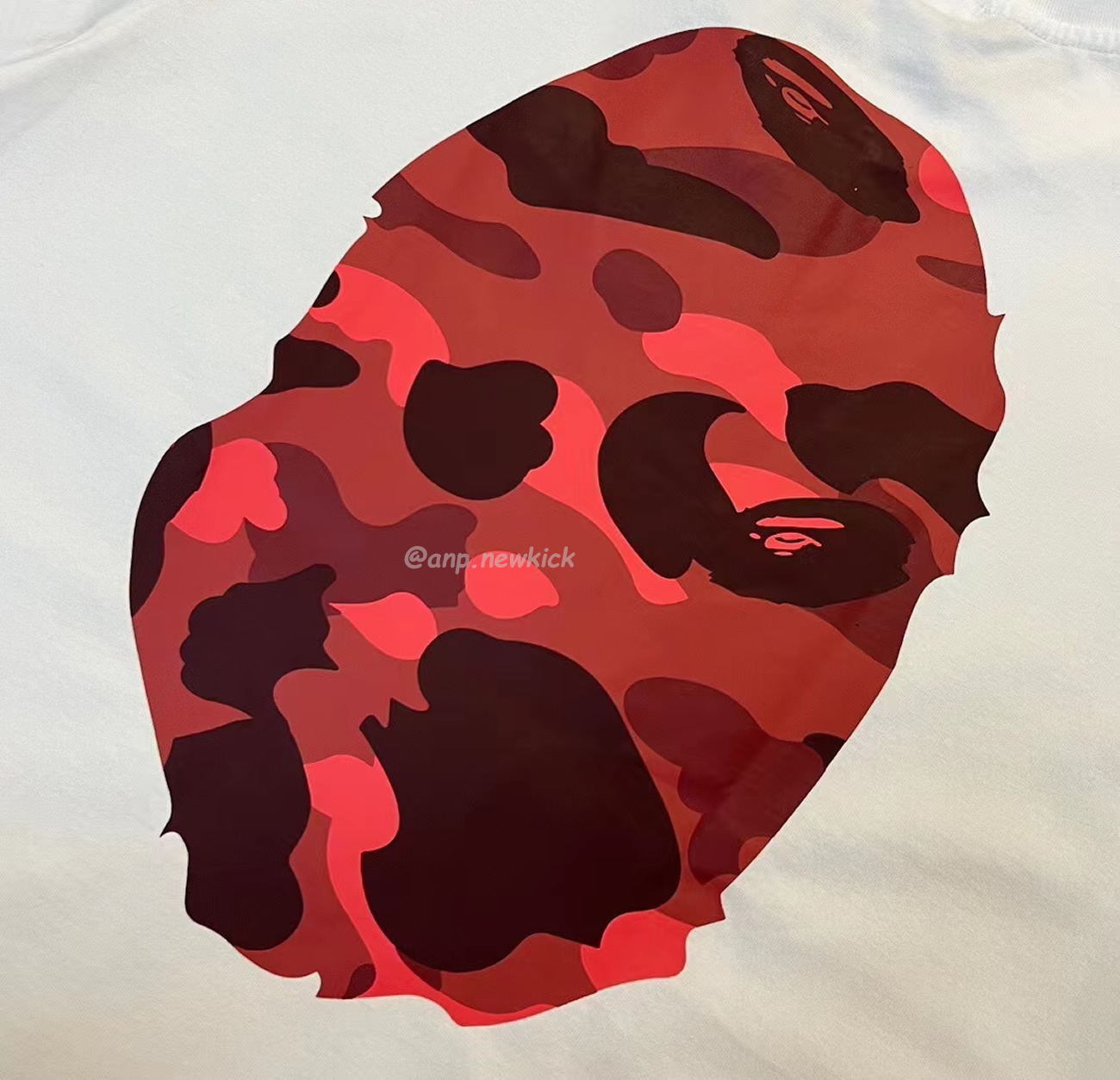 Bape Color Camo Big Ape Head Tee White Black White Green (2) - newkick.app